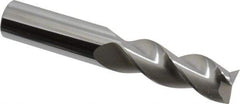 SGS - 5/8", 1-5/8" LOC, 5/8" Shank Diam, 3-3/4" OAL, 3 Flute, Solid Carbide Square End Mill - Single End, Uncoated, Spiral Flute, 38° Helix, Right Hand Cut, Right Hand Flute, Series 43 - Americas Industrial Supply