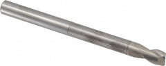 SGS - 1/2", 5/8" LOC, 1/2" Shank Diam, 6" OAL, 2 Flute, Solid Carbide Square End Mill - Single End, TiB2 Finish, Spiral Flute, 35° Helix, Centercutting, Right Hand Cut, Right Hand Flute, Series 47E - Americas Industrial Supply