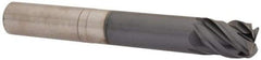 SGS - 3/4", 4 Flute, Single End, Solid Carbide, 0.06" Corner Radius End Mill - 5-1/2" OAL, Right Hand Flute, 15/16" LOC, Right Hand Cut, 3-1/4" Extended Reach - Americas Industrial Supply