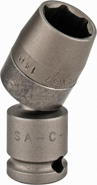 Apex - 3/8" Drive, Standard Hand Socket - 6 Points, 2-1/8" OAL, Steel - Americas Industrial Supply