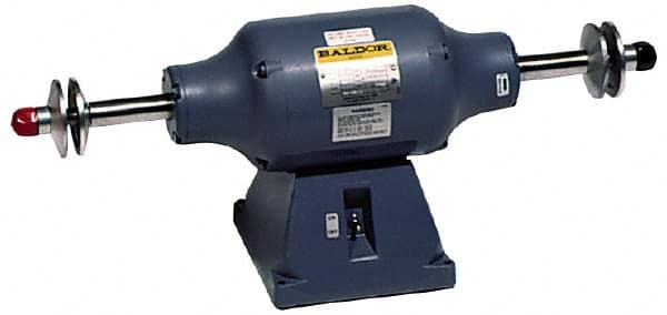 Baldor - 8" Wheel Diam x 1-1/4" Wheel Width, 3/4 hp Buffer - 3/4" Arbor Hole Diam, 1 Phase, 1,800 Max RPM, 115/230 Volts - Americas Industrial Supply