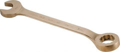 Ampco - 2-3/16" 12 Point Offset Combination Wrench - 15° Offset Angle, 22-3/4" OAL, Aluminum Bronze, Plain Finish - Americas Industrial Supply