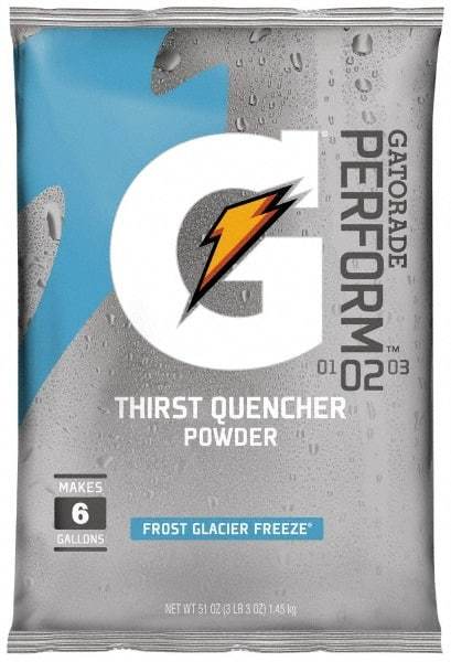 Gatorade - 51 oz Pack Glacier Freeze Activity Drink - Powdered, Yields 6 Gal - Americas Industrial Supply