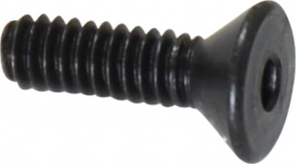 Value Collection - #2-56 UNC Hex Socket Drive, 82° Flat Screw - Alloy Steel, Black Oxide Finish, Fully Threaded, 5/16" OAL - Americas Industrial Supply