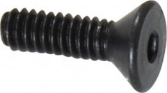 Value Collection - #2-56 UNC Hex Socket Drive, 82° Flat Screw - Alloy Steel, Black Oxide Finish, Fully Threaded, 5/16" OAL - Americas Industrial Supply