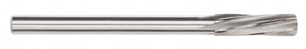 Magafor - #17 Solid Carbide 6 Flute Chucking Reamer - Spiral Flute, 0.177" Straight Shank, 53/64" Flute Length, 3-5/32" OAL - Americas Industrial Supply