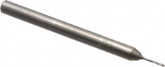 Chucking Reamer: 0.0193″ Dia, 1-17/32″ OAL, 5/64″ Flute Length, Straight Shank, Solid Carbide 4 Flute, RH