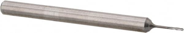 Magafor - 0.5004mm Solid Carbide 4 Flute Chucking Reamer - Spiral Flute, 0.118" Straight Shank, 3/32" Flute Length, 1-17/32" OAL - Americas Industrial Supply