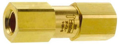 Parker - 3,000 Max psi, 1/2" Pipe, FNPT x FNPT End Connections, Brass Instrumentation Filter - Micro Rating 1, Viton Seal - Americas Industrial Supply