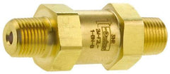 Parker - 3,000 Max psi, 1/8" Pipe, MNPT x MNPT End Connections, Brass Instrumentation Filter - Micro Rating 1, Viton Seal - Americas Industrial Supply