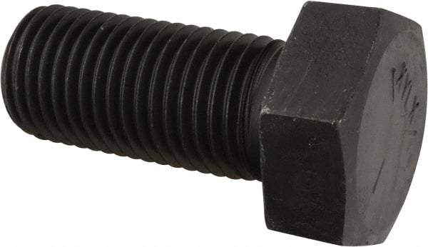 Value Collection - 2 - 4-1/2 UNC, 4-1/2" Length Under Head Hex Head Cap Screw - Partially Threaded, Grade 5 Steel, Uncoated, 3" Hex - Americas Industrial Supply