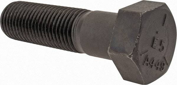 Value Collection - 2 - 4-1/2 UNC, 7-1/2" Length Under Head Hex Head Cap Screw - Partially Threaded, Grade 5 Steel, Uncoated, 3" Hex - Americas Industrial Supply