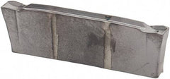 Iscar - DGN C IC908 Grade, 0.0787" Cutting Width, Carbide Cutoff Insert - 0° Neutral Lead Angle, 0.0079" Cnr Rad, TiAlN Coated - Americas Industrial Supply