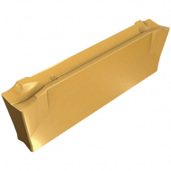 Iscar - DGN1502 IC1028 Grade, 0.0591" Cutting Width, Carbide Cutoff Insert - Neutral Lead Angle, 0.0063" Cnr Rad, TiAlN/TiN Coated, Double End - Americas Industrial Supply