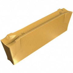 Iscar - DGN1502 IC1028 Grade, 0.0591" Cutting Width, Carbide Cutoff Insert - Neutral Lead Angle, 0.0063" Cnr Rad, TiAlN/TiN Coated, Double End - Americas Industrial Supply