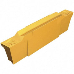Iscar - DGR WP IC328 Grade, 0.0748" Cutting Width, Carbide Cutoff Insert - 5° Right Hand Lead Angle, 0.002" Cnr Rad, TiCN Coated, Double End - Americas Industrial Supply