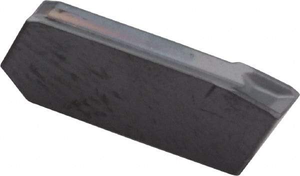 Iscar - GIM3 C IC908 Grade, 0.1181" Cutting Width, Carbide Cutoff Insert - Neutral Lead Angle, 0.0087" Cnr Rad, TiN/TiAlN Coated, Single End - Americas Industrial Supply