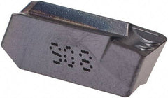 Iscar - 5GIM Grade IC908, 5mm Cutting Width Carbide Grooving Insert - Neutral, 0.4mm Corner Radius, TiAlN Finish - Americas Industrial Supply