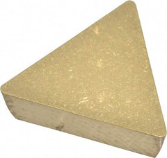 Kennametal - TPG221 Grade KC850 Carbide Turning Insert - TiC/TiCN/TiN Finish, 60° Triangle, 1/4" Inscr Circle, 1/8" Thick, 1/64" Corner Radius - Americas Industrial Supply