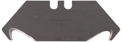 Stanley - 100 Piece Carbon Steel Hook Blade - 2-1/16" OAL, 0.024" Blade Thickness - Americas Industrial Supply