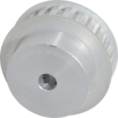 Power Drive - 24 Tooth, 1/2" Inside x 2.835" Outside Diam, Hub & Flange Timing Belt Pulley - 3/4" Belt Width, 2.865" Pitch Diam, 1" Face Width, Aluminum - Americas Industrial Supply