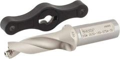 Iscar - 0.63 to 0.665" Diam, 3xD, 1.89" Max Depth, 3/4" Shank Diam, 4.57" OAL, Replaceable Tip Drill - IDK, IDM, IDN, IDP Insert, 16 Seat Size, DSM Toolholder, Series ChamDrillJet - Americas Industrial Supply