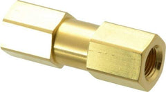 Parker - 1/8" Brass Check Valve - Inline, FNPT x FNPT, 3,000 WOG - Americas Industrial Supply