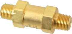 Parker - 1/8" Brass Check Valve - Inline, MNPT x MNPT, 3,000 WOG - Americas Industrial Supply