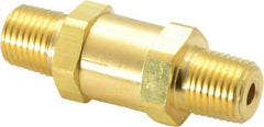 Parker - 1/4" Brass Check Valve - Inline, MNPT x MNPT, 3,000 WOG - Americas Industrial Supply