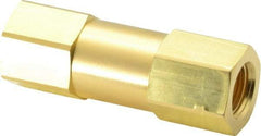 Parker - 3/8" Brass Check Valve - Inline, FNPT x FNPT, 3,000 WOG - Americas Industrial Supply