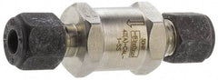Parker - 3/8" Stainless Steel Check Valve - Inline, Comp x Comp, 6,000 WOG - Americas Industrial Supply