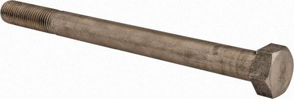 Value Collection - M20x2.50mm Metric Coarse, 250mm Length Under Head Hex Head Cap Screw - Partially Threaded, Grade 316 & Austenitic A4 Stainless Steel, Uncoated, 30mm Hex - Americas Industrial Supply