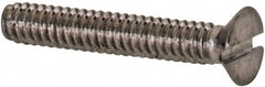 Value Collection - M1.6x0.35 Metric Coarse, 10mm OAL Slotted Drive Machine Screw - Flat Head, Grade 18-8 & A2 Stainless Steel, Uncoated, Without Washer - Americas Industrial Supply