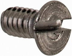 Value Collection - M2x0.40 Metric Coarse, 4mm OAL Slotted Drive Machine Screw - Flat Head, Grade 18-8 & A2 Stainless Steel, Uncoated, Without Washer - Americas Industrial Supply
