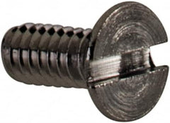 Value Collection - M2x0.40 Metric Coarse, 5mm OAL Slotted Drive Machine Screw - Flat Head, Grade 18-8 & A2 Stainless Steel, Uncoated, Without Washer - Americas Industrial Supply