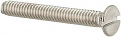 Value Collection - M2x0.40 Metric Coarse, 16mm OAL Slotted Drive Machine Screw - Flat Head, Grade 18-8 & A2 Stainless Steel, Uncoated, Without Washer - Americas Industrial Supply