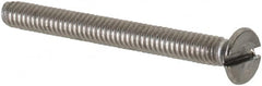 Value Collection - M2x0.40 Metric Coarse, 20mm OAL Slotted Drive Machine Screw - Flat Head, Grade 18-8 & A2 Stainless Steel, Uncoated, Without Washer - Americas Industrial Supply