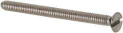 Value Collection - M2x0.40 Metric Coarse, 25mm OAL Slotted Drive Machine Screw - Flat Head, Grade 18-8 & A2 Stainless Steel, Uncoated, Without Washer - Americas Industrial Supply