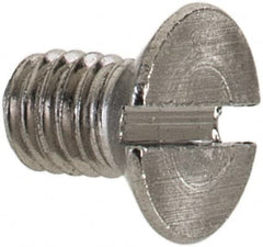 Value Collection - M3x0.50 Metric Coarse, 5mm OAL Slotted Drive Machine Screw - Flat Head, Grade 18-8 & A2 Stainless Steel, Uncoated, Without Washer - Americas Industrial Supply