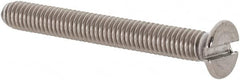 Value Collection - M3x0.50 Metric Coarse, 25mm OAL Slotted Drive Machine Screw - Flat Head, Grade 18-8 & A2 Stainless Steel, Uncoated, Without Washer - Americas Industrial Supply