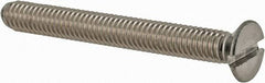 Value Collection - M3.5x0.60 Metric Coarse, 30mm OAL Slotted Drive Machine Screw - Flat Head, Grade 18-8 & A2 Stainless Steel, Uncoated, Without Washer - Americas Industrial Supply