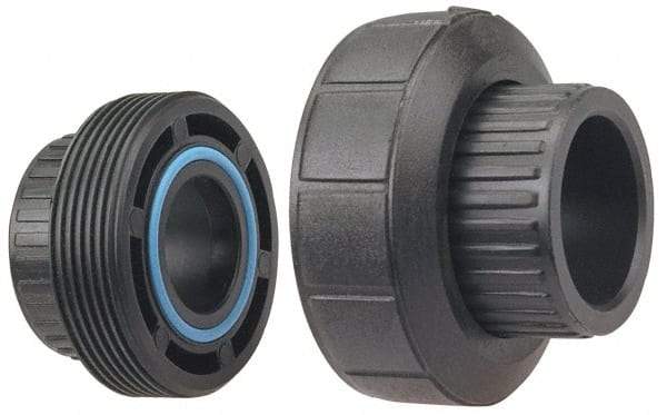 NIBCO - 2" Polypropylene Plastic Pipe Socket Union - Schedule 80, S x S End Connections - Americas Industrial Supply