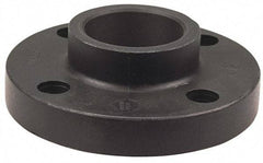 NIBCO - 3/4" Pipe, 3-7/8" OD, Polypropylene Socket Pipe Flange - Schedule 80, Black - Americas Industrial Supply
