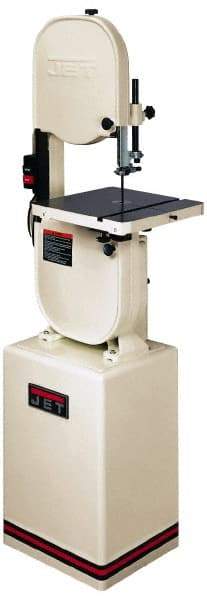 Jet - 13-1/2 Inch Throat Capacity, Vertical Bandsaw - 3000 SFPM, 1 HP, Single Phase - Americas Industrial Supply