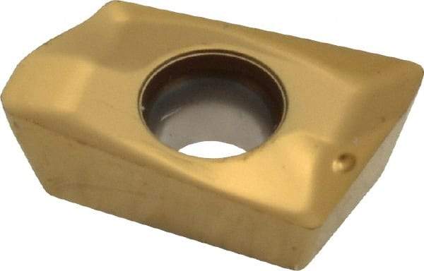 Seco - XOEX120408 E06 Grade F15M Carbide Milling Insert - TiAlN/TiN Finish, 0.199" Thick, 1/32" Corner Radius - Americas Industrial Supply