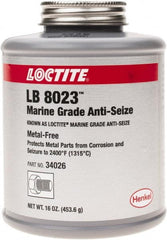 Loctite - 16 oz Brush Top Anti-Seize Anti-Seize Lubricant - Calcium Sulfonate, 2,400°F - Americas Industrial Supply