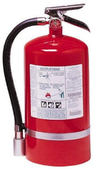 Kidde - 15.5 Lb, 2-A:10-B:C Rated, Halotron Fire Extinguisher - 7-1/4" Diam x 17.12" High, 125 psi, 18' Discharge in 14 sec, Steel Cylinder - Americas Industrial Supply