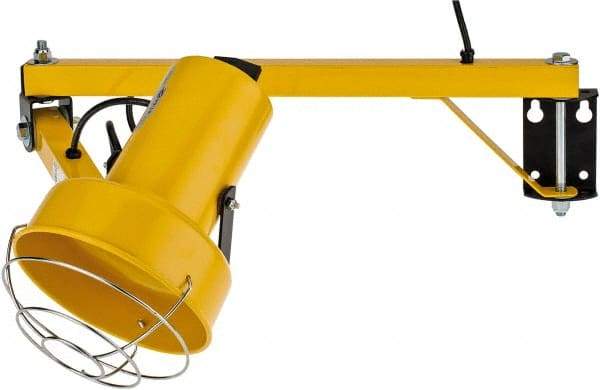 Fostoria - 40 Inch, Pivot, Bracket Mounted, Incandescent, Yellow, Dock Light - 300 Watt, 120 Volt, Nonmagnifying - Americas Industrial Supply