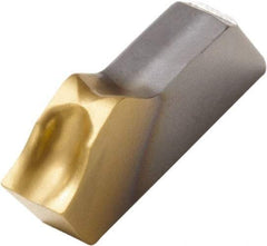 Seco - 150.1014 14 T25M Grade, 0.2" Cutting Width, Carbide Cutoff Insert - 6° Neutral Lead Angle, 0.01" Cnr Rad, TiCN Coated, Single End - Americas Industrial Supply