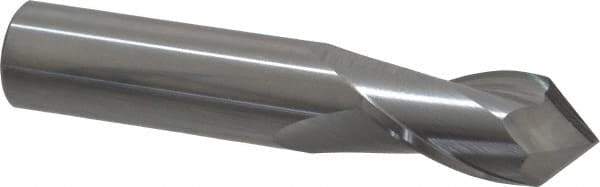Melin Tool - 3/4" Diam, 1-1/2" LOC, 2 Flute, 90° Point Angle, Solid Carbide Drill Mill - Uncoated, 4" OAL, 3/4" Shank Diam - Americas Industrial Supply